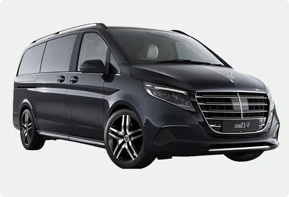 Schwarzer Luxus-Van für Chauffeur Dienst München.